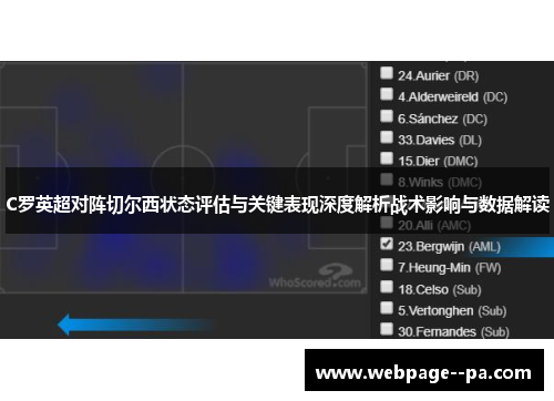 C罗英超对阵切尔西状态评估与关键表现深度解析战术影响与数据解读 C罗英超对阵切尔西状态评估与关键表现深度解析战术影响与数据解读